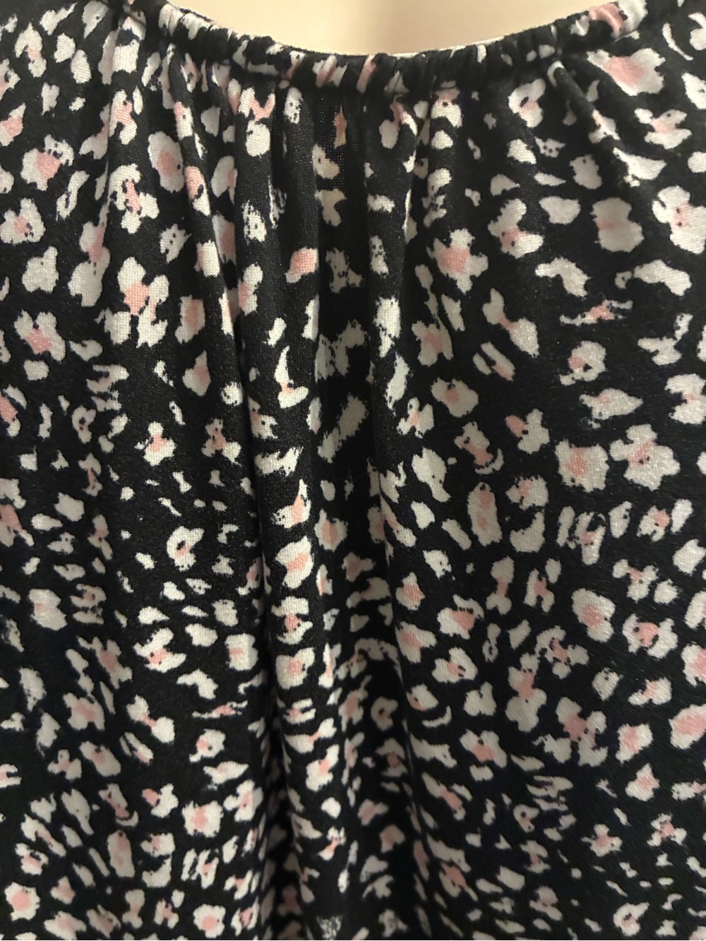 Ellen Tracy Black Dress with White and Blush Spot Print - Picture 5 of 7